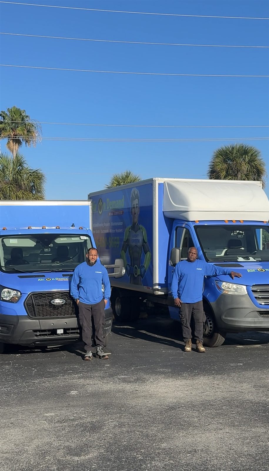Air On Demand fleet of service trucks