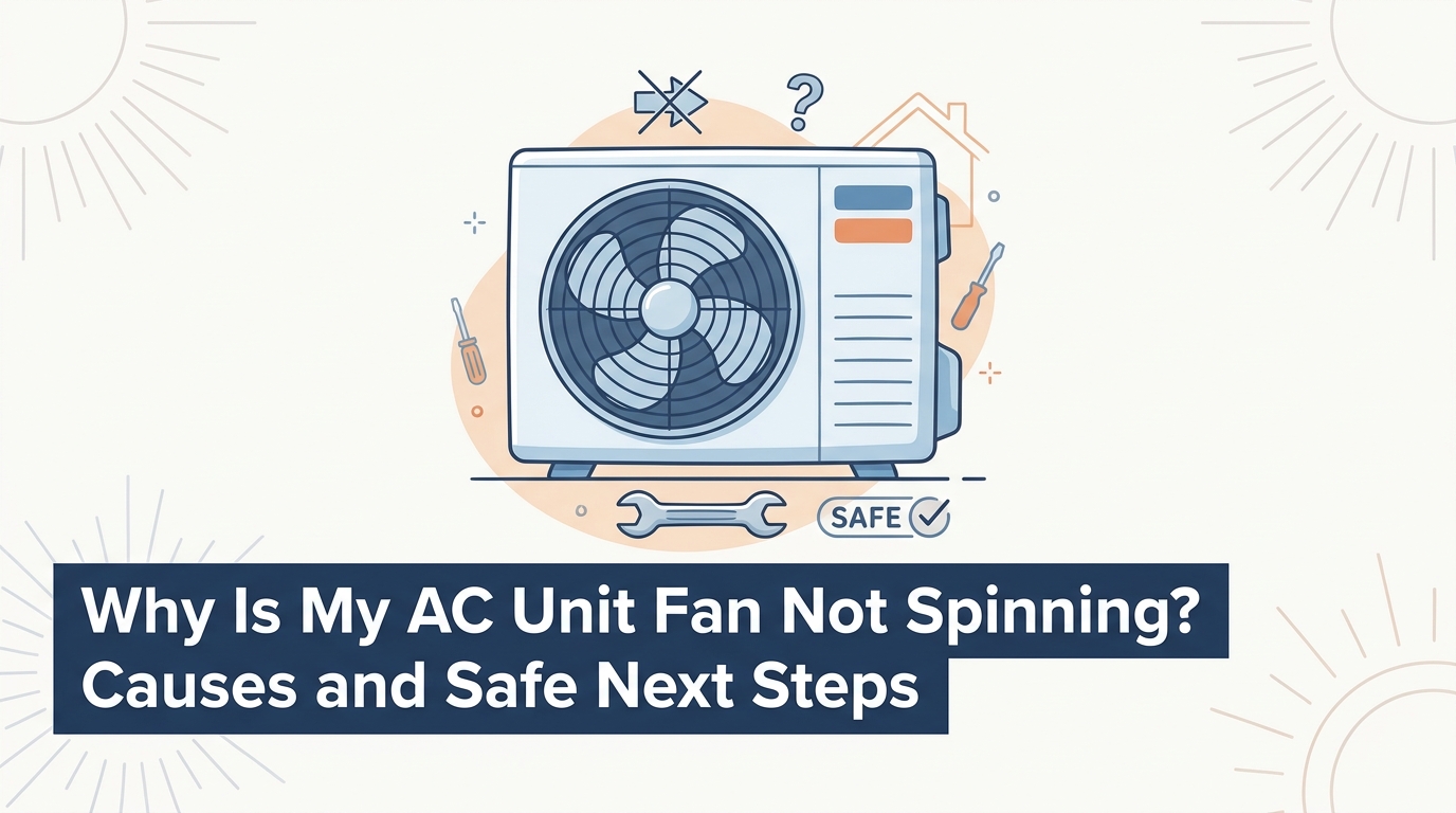 Why Is My AC Unit Fan Not Spinning? Causes and Safe Next Steps