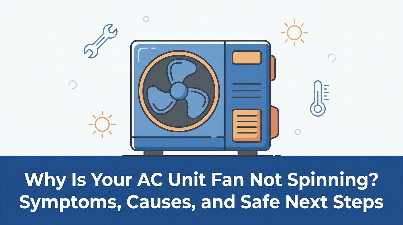 Why Is Your AC Unit Fan Not Spinning? Symptoms, Causes, and Safe Next Steps