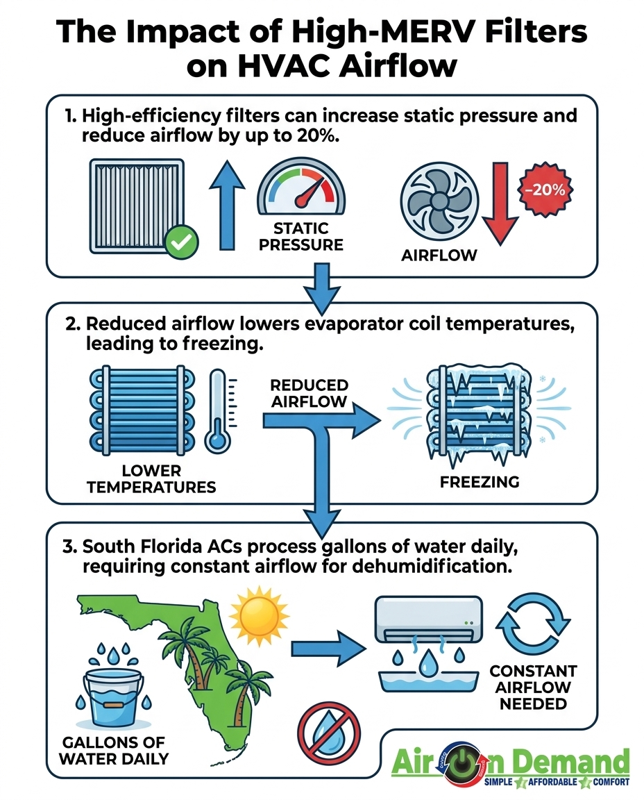The Impact of High-MERV Filters on HVAC Airflow