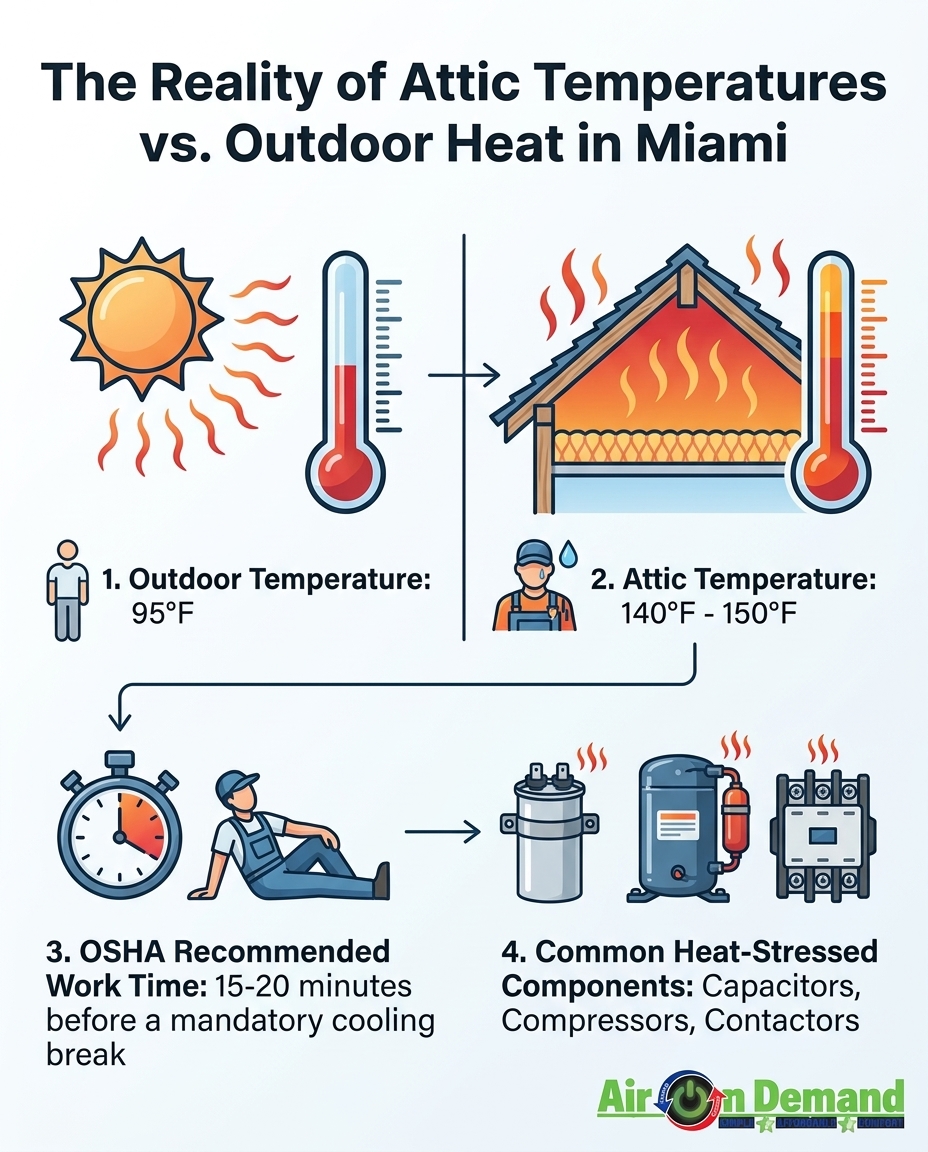 The Reality of Attic Temperatures vs. Outdoor Heat in Miami