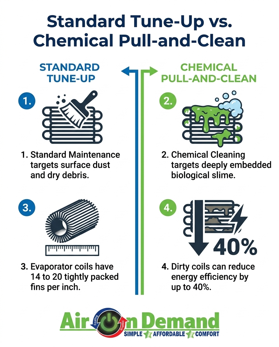 Standard Tune-Up vs. Chemical Pull-and-Clean