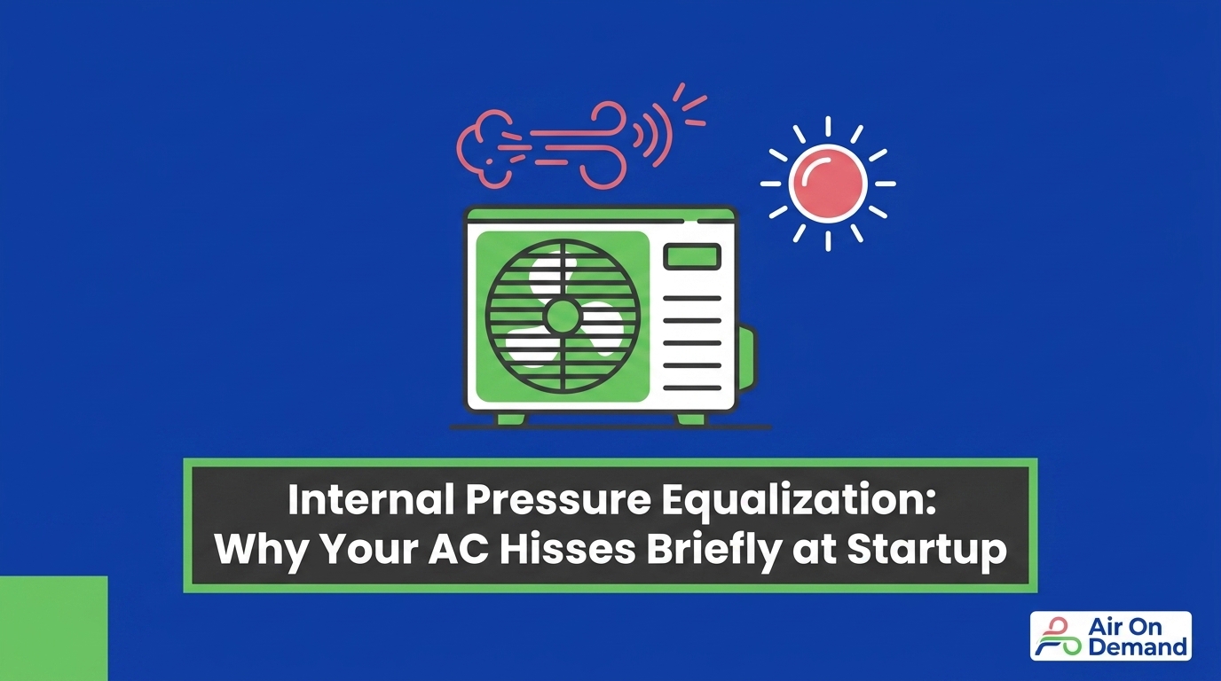 Internal Pressure Equalization: Why Your AC Hisses Briefly at Startup