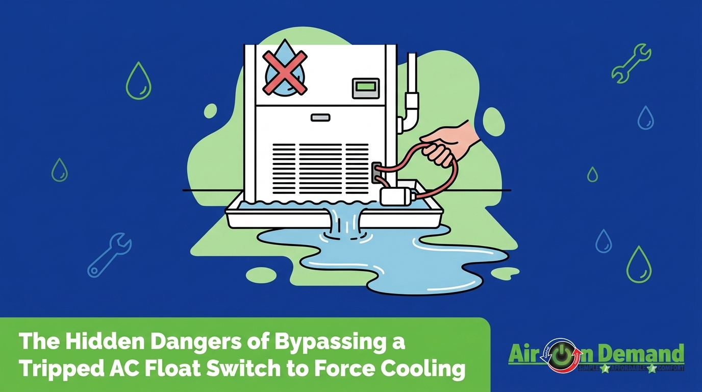 The Danger of Bypassing a Tripped Float Switch to Force Your AC to Run