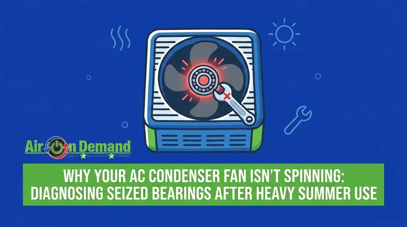 Diagnosing a Seized Condenser Fan Motor Bearing After Heavy Summer Usage