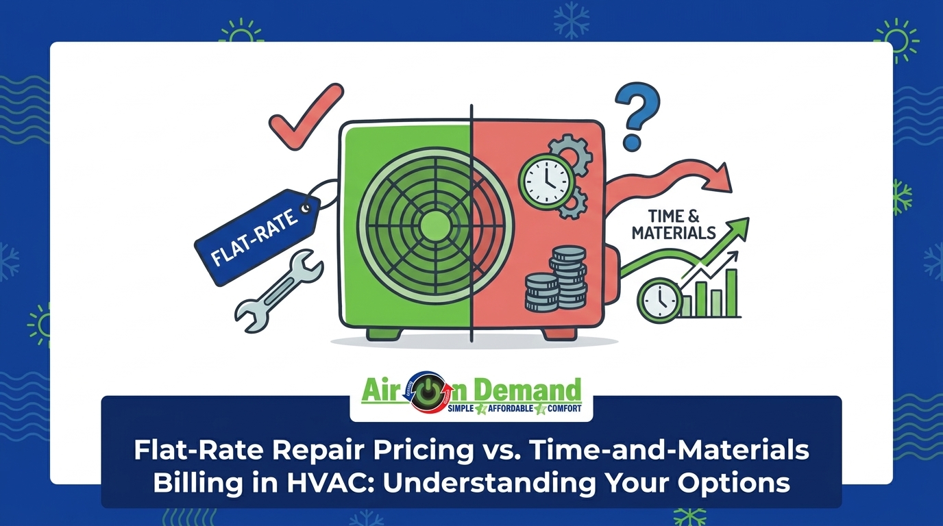 Flat-Rate Repair Pricing vs. Time-and-Materials Billing in HVAC