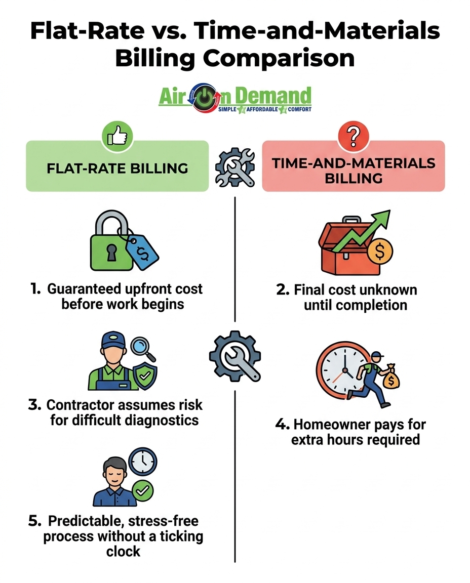Flat-Rate vs. Time-and-Materials Billing Comparison