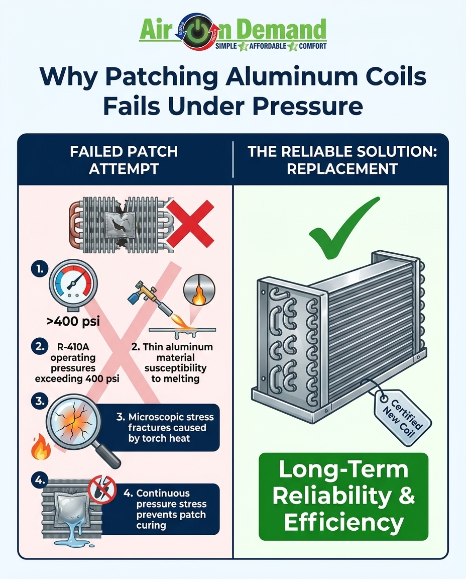 Why Patching Aluminum Coils Fails Under Pressure