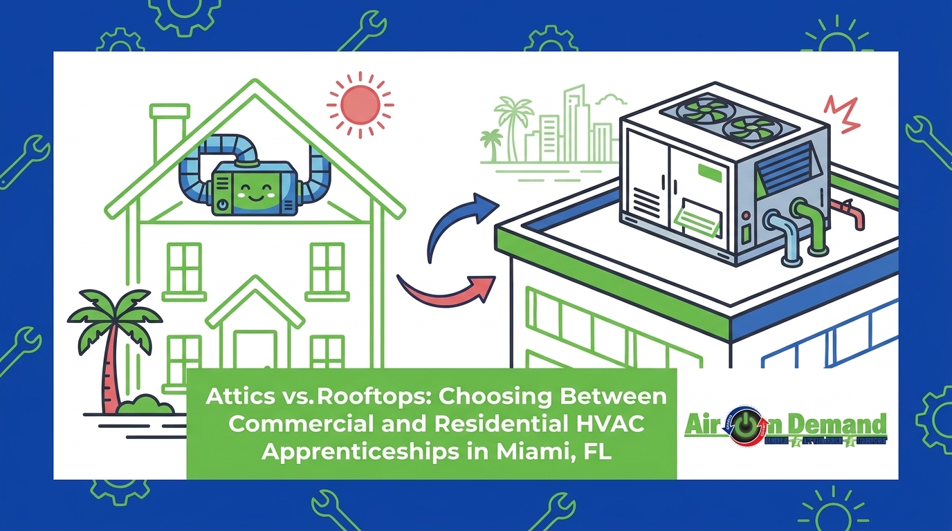The Difference Between Commercial and Residential HVAC Apprenticeships in Miami