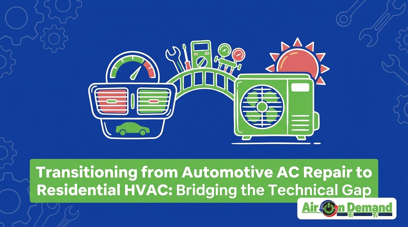 Transitioning from Automotive AC Repair to Residential HVAC