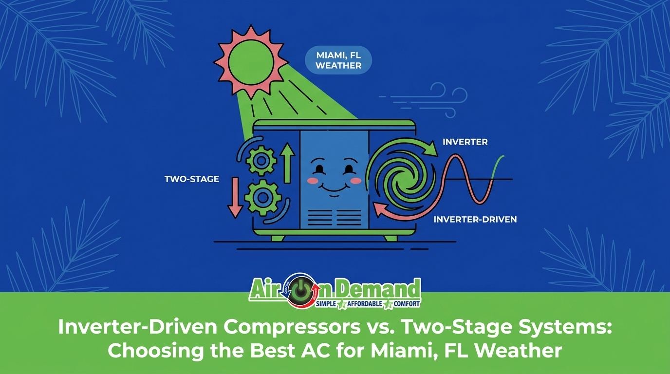 Inverter-Driven Compressors vs. Two-Stage Systems for Miami Weather