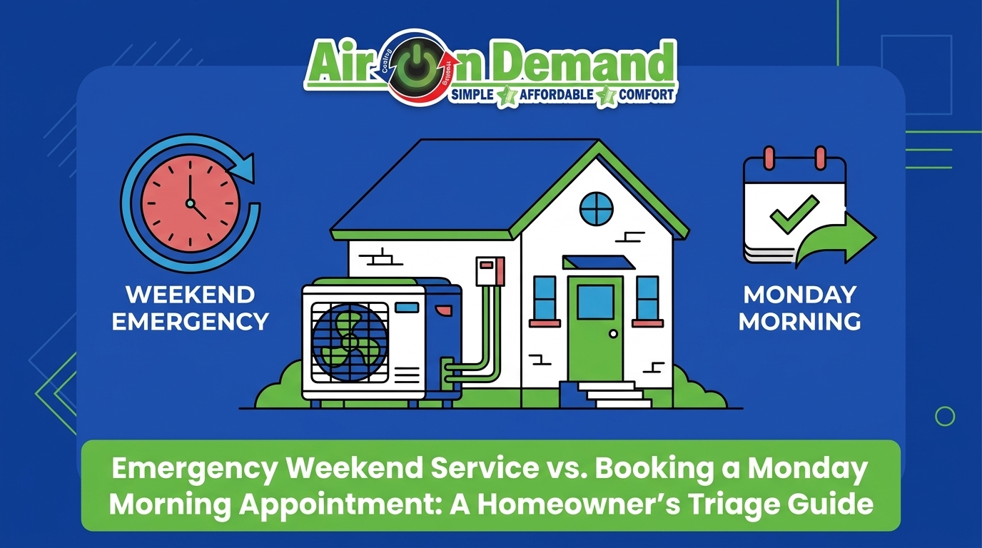 Emergency Weekend Service vs. Booking a Monday Morning Appointment