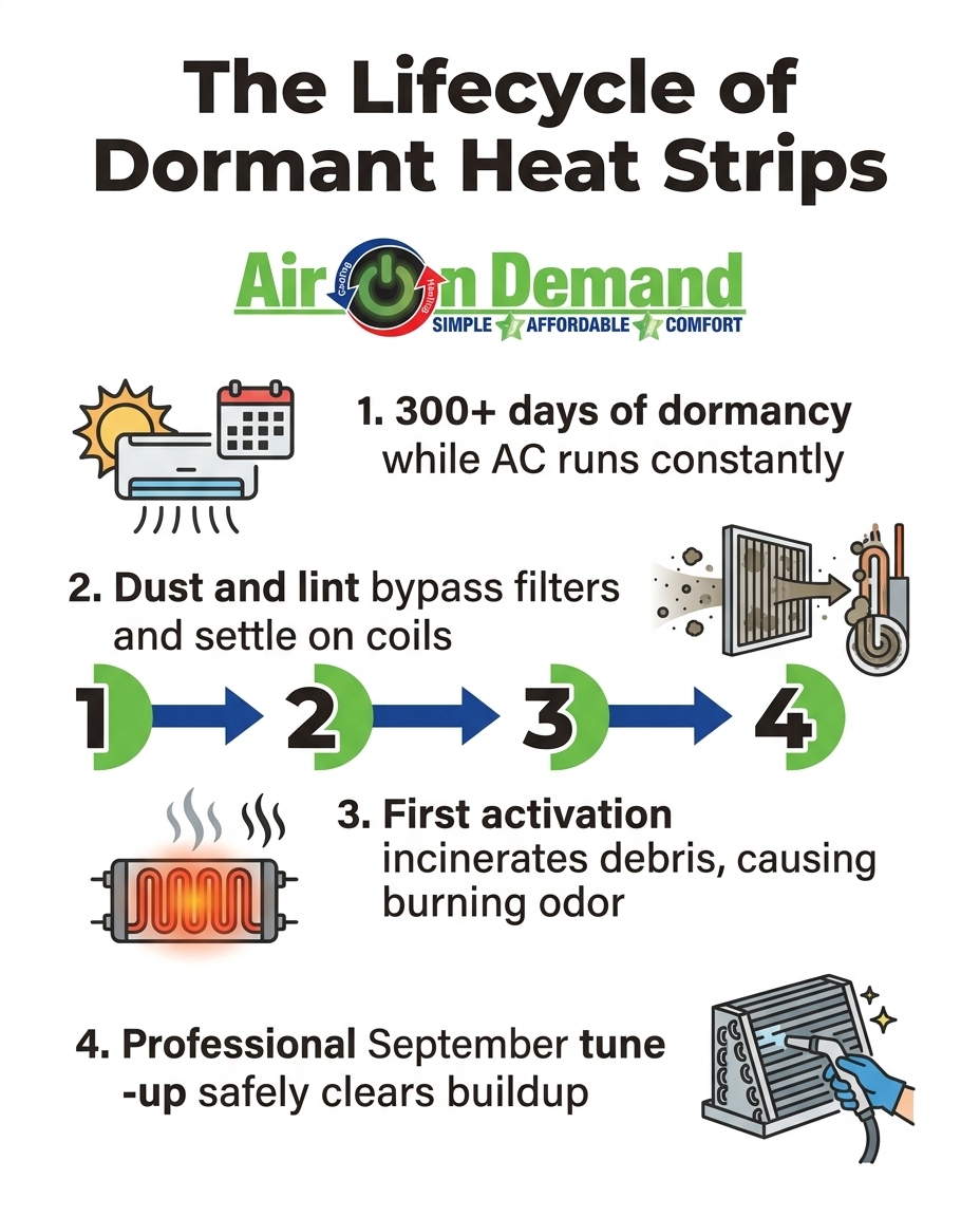 The Lifecycle of Dormant Heat Strips