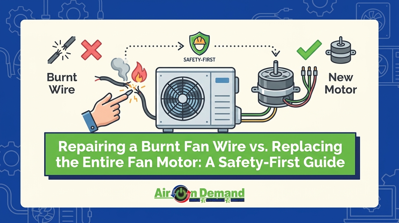 Repairing a Burnt Fan Wire vs. Replacing the Entire Fan Motor