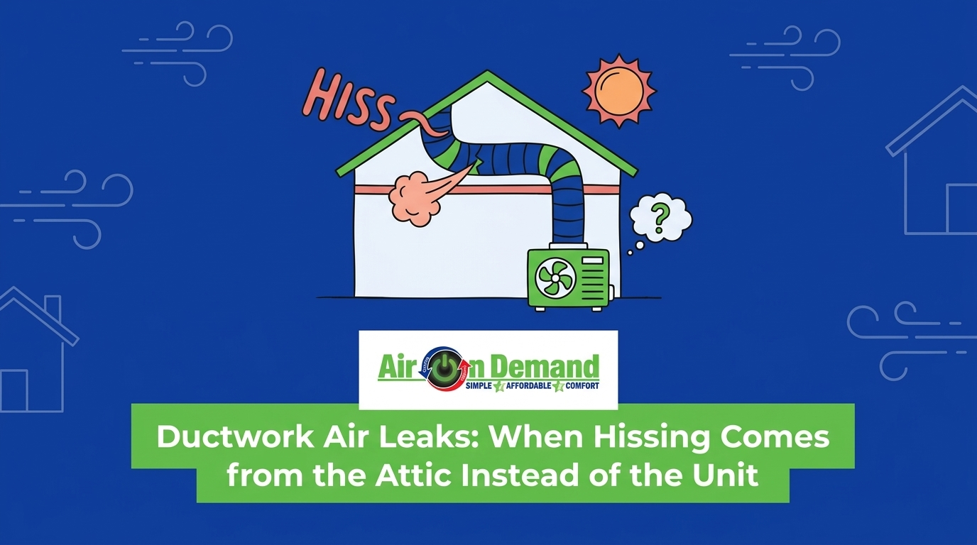 Ductwork Air Leaks: When Hissing Comes from the Attic Instead of the Unit