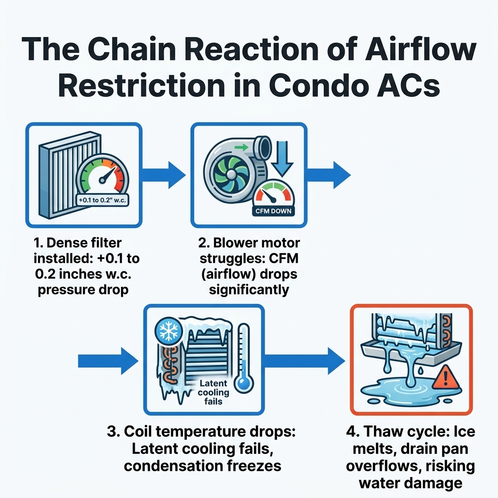 The Chain Reaction of Airflow Restriction in Condo ACs