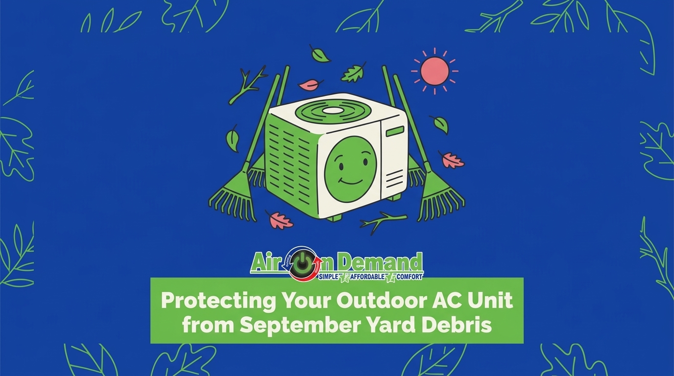 Protecting Your Outdoor AC Unit from September Yard Debris