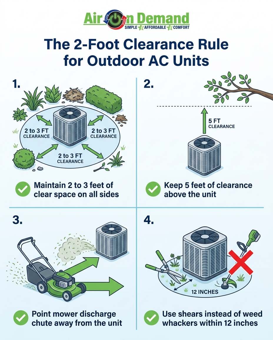 The 2-Foot Clearance Rule for Outdoor AC Units