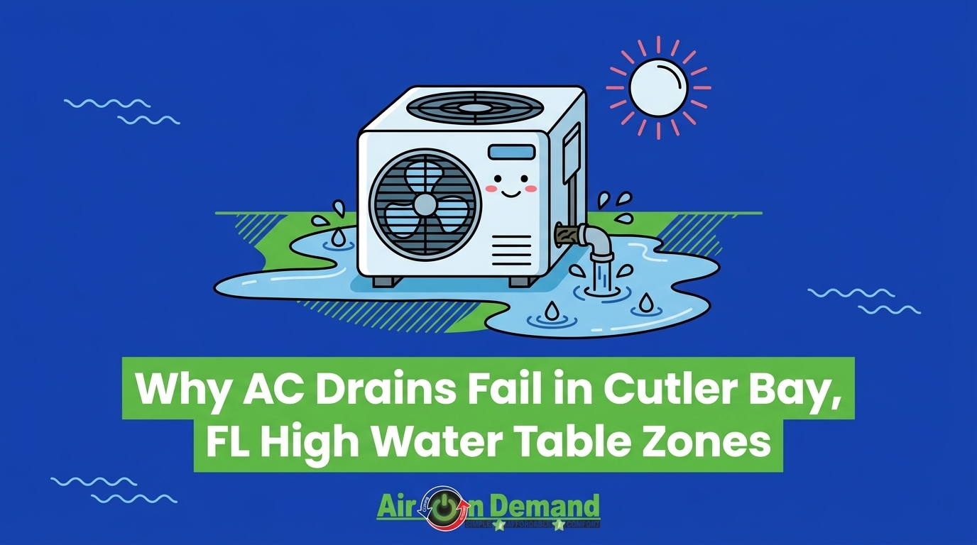 Dealing with AC Drainage Issues in Cutler Bay's High Water Table Zones