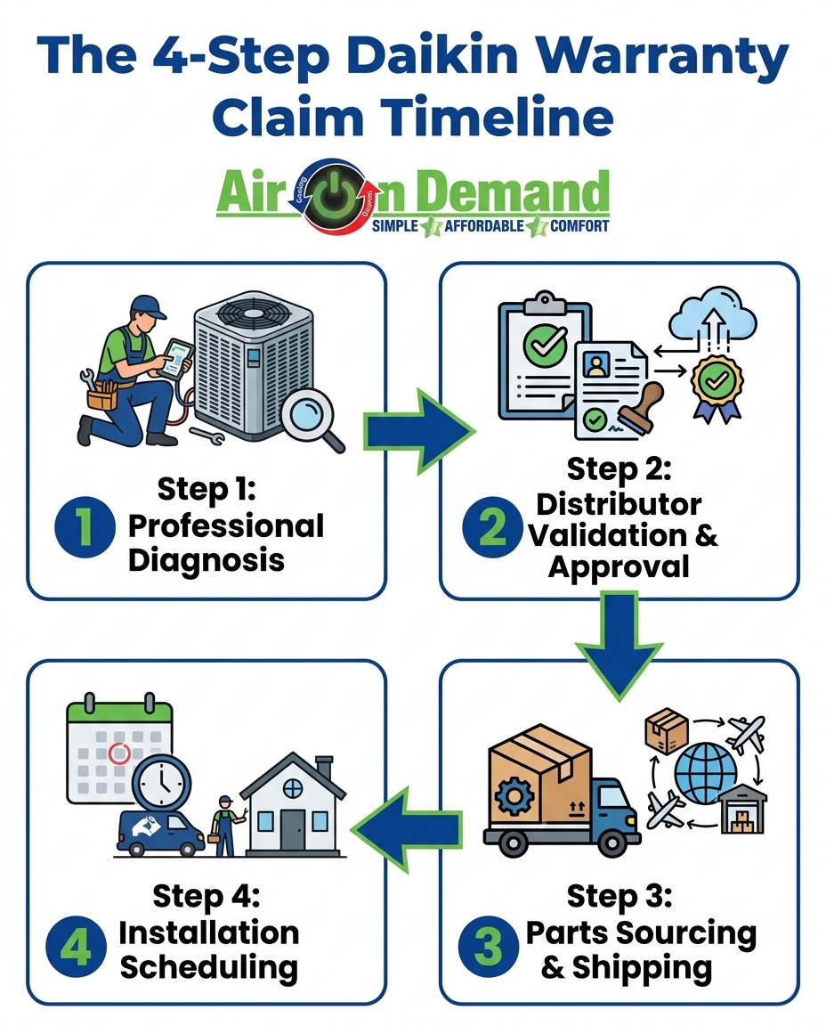 The 4-Step Daikin Warranty Claim Timeline