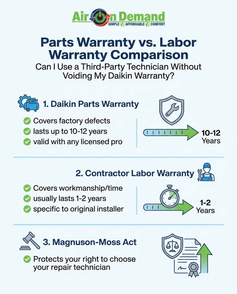 Parts Warranty vs. Labor Warranty Comparison