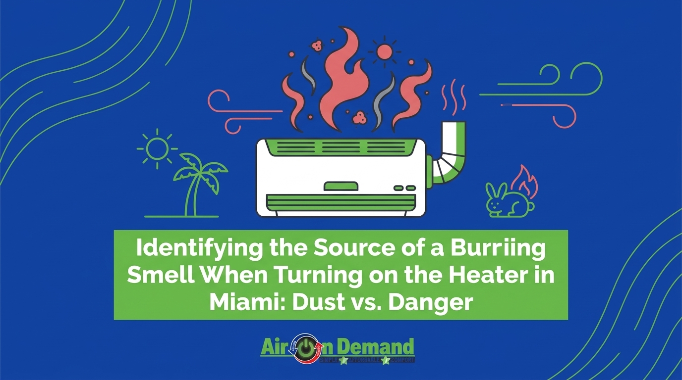 Identifying the Source of a Burning Smell When Turning on the Heater in Miami