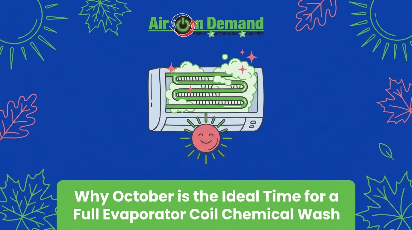 Why October is the Ideal Time for a Full Evaporator Coil Chemical Wash