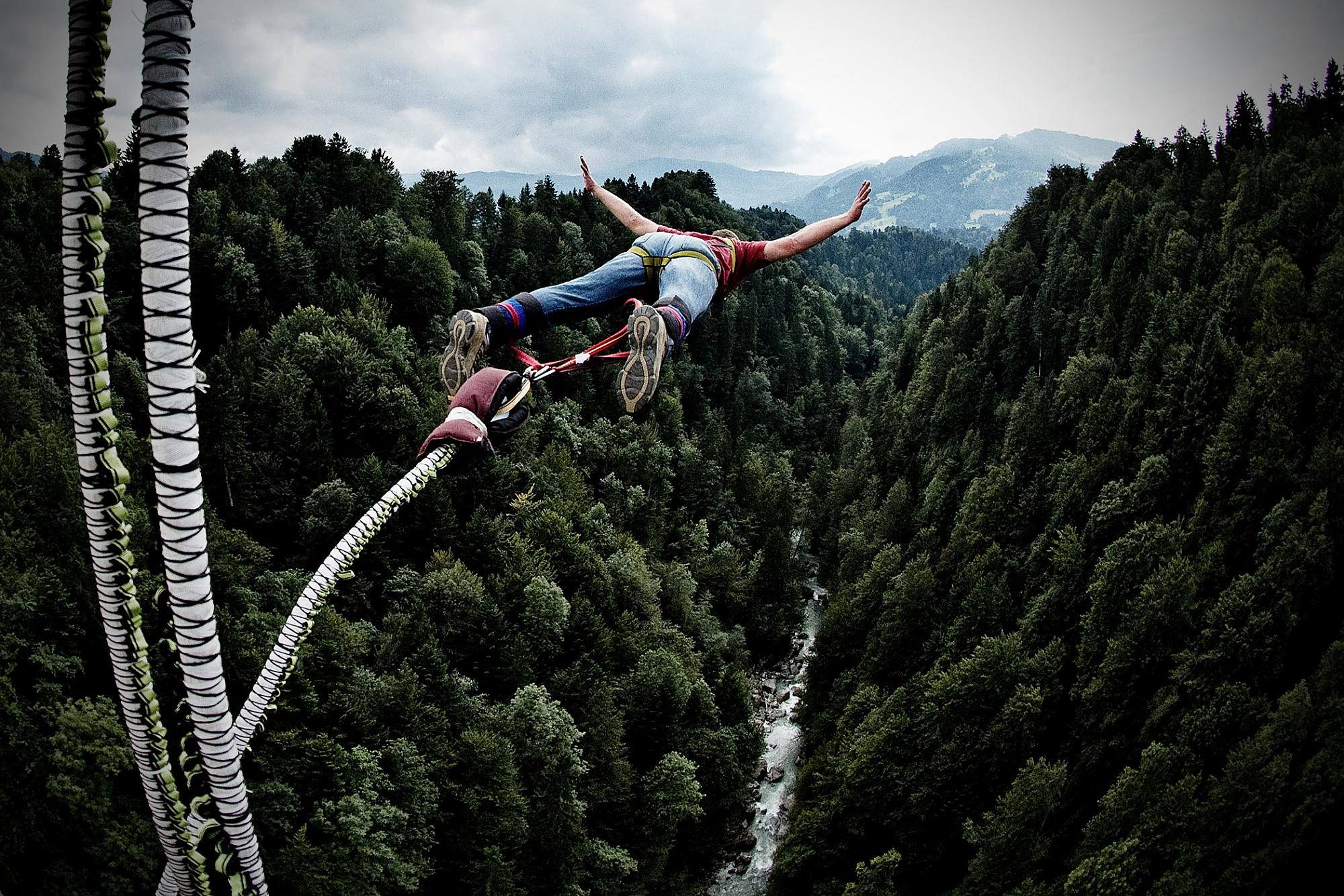 Bungee Jumping – Sprungmoment 1