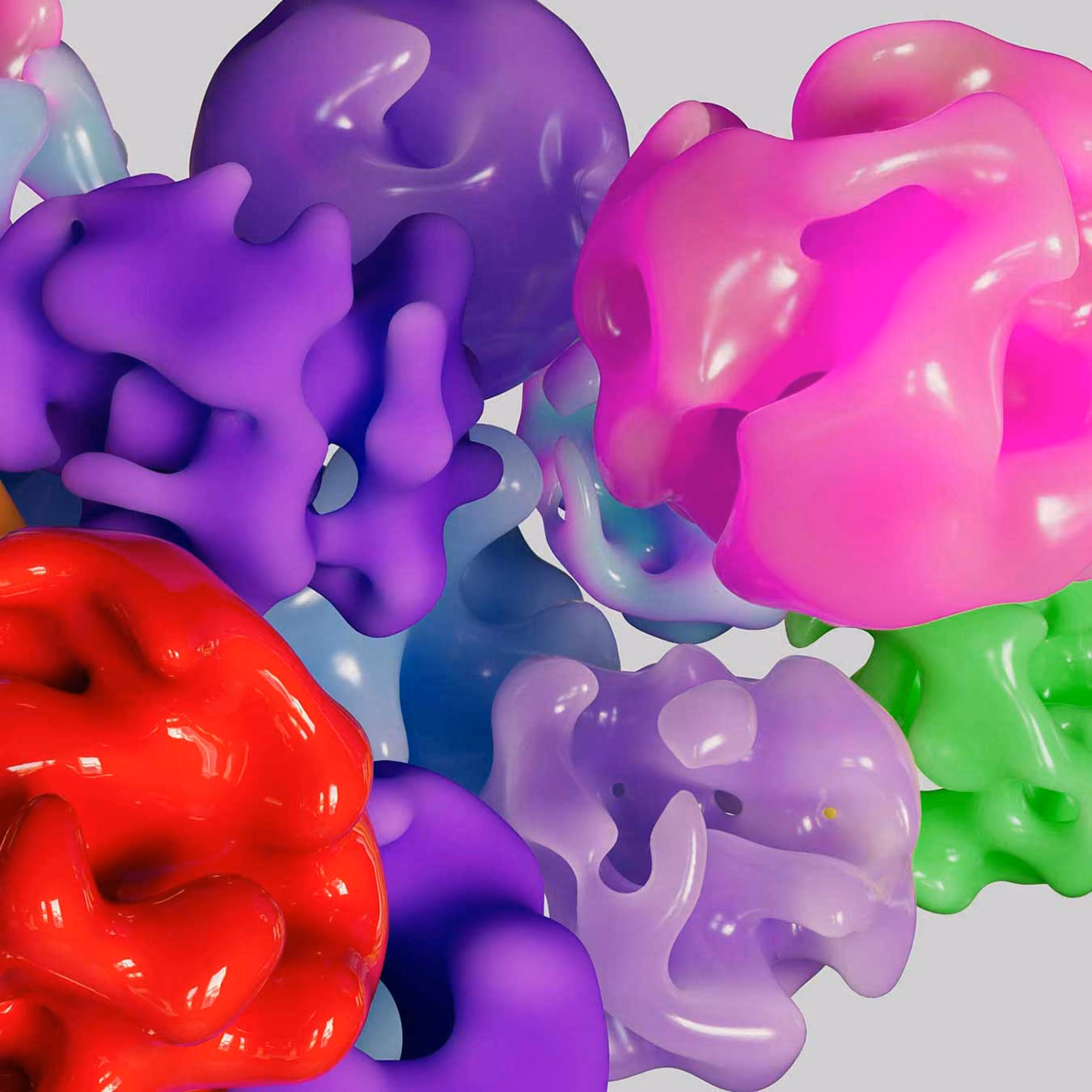 Abstract 3d colourful shaopes