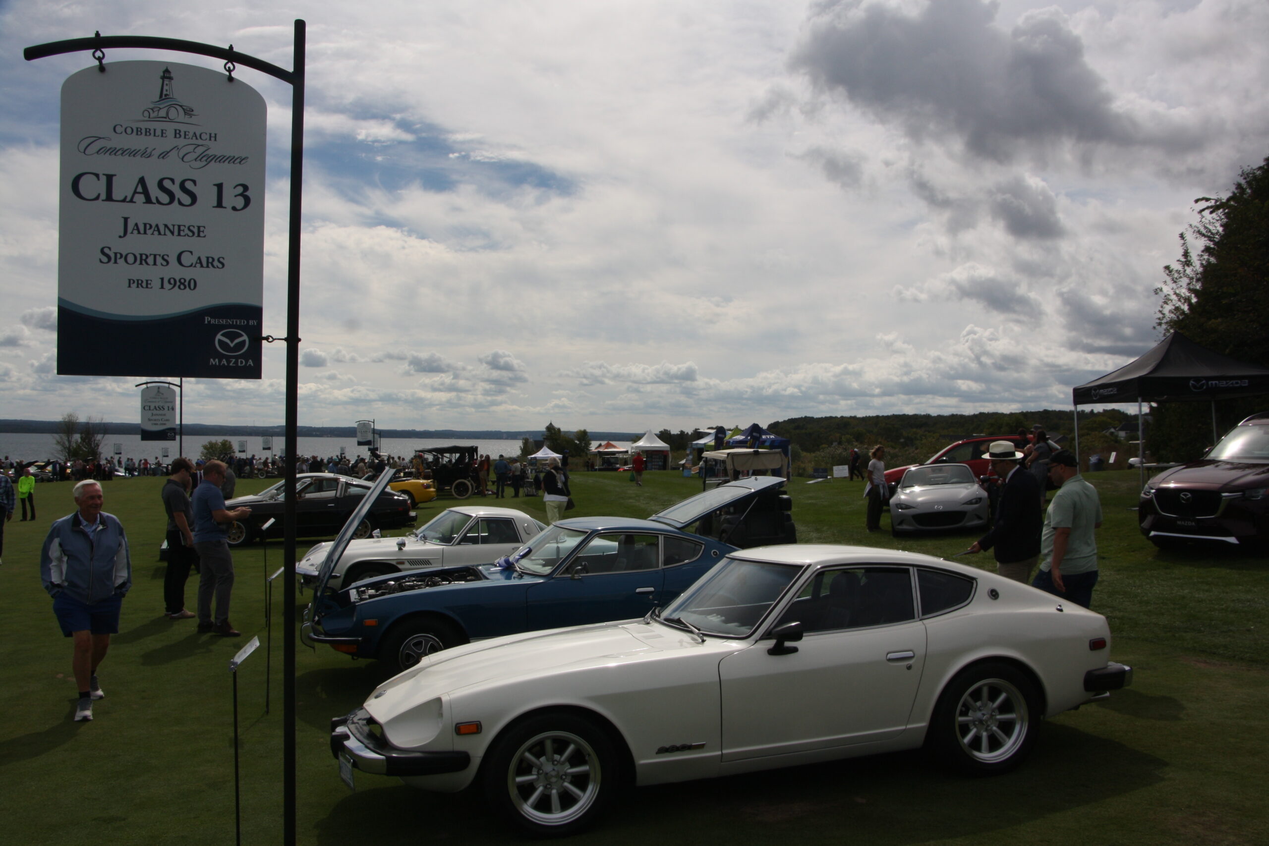 Show field at Cobble Beach overlooking Georgian Bay
