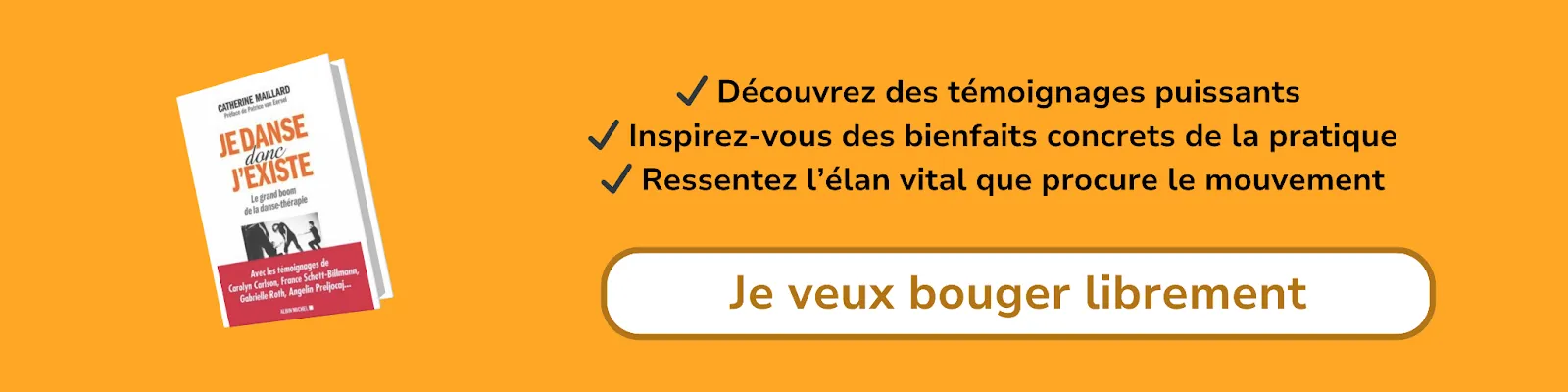 Bannière d'affiliation pour le livre : Je danse donc j'existe