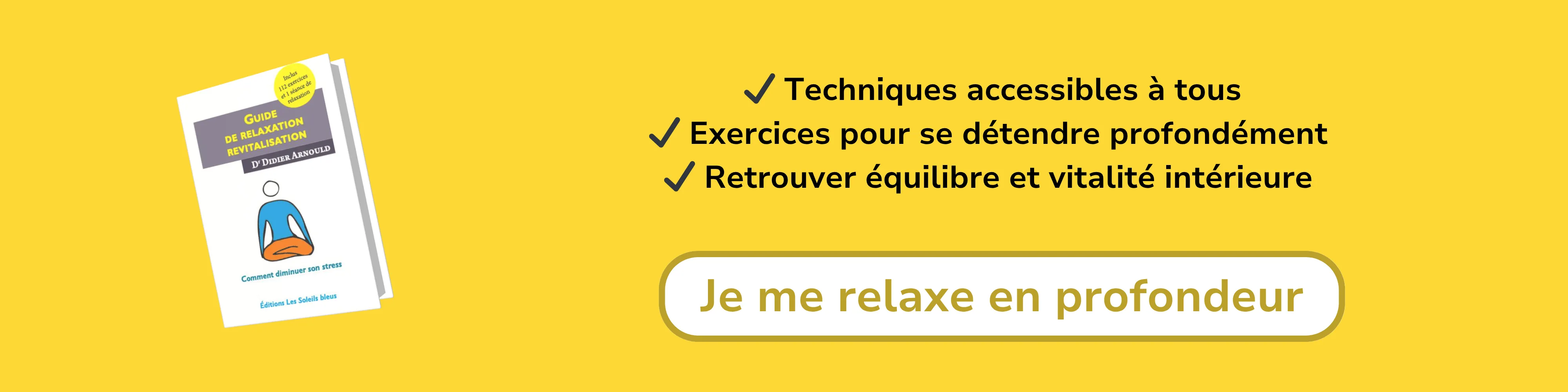 Bannière d’affiliation pour “Guide de relaxation & revitalisation – Comment diminuer son stress”
