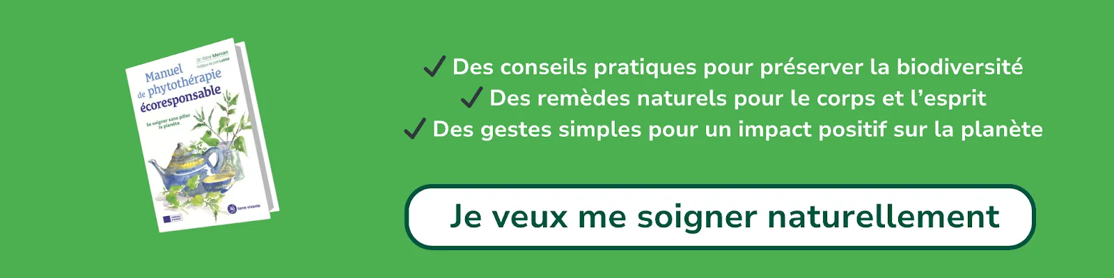 Bannière d'affiliation pour le livre manuel de phytothérapie éco responsable