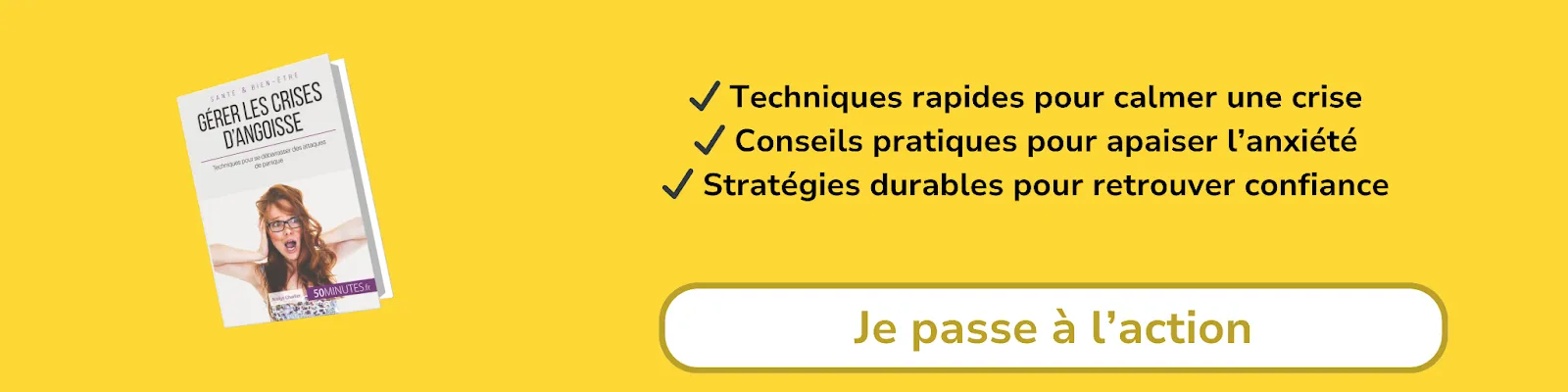 Bannière d'affiliation pour le livre -Gérer les crises d'angoisse