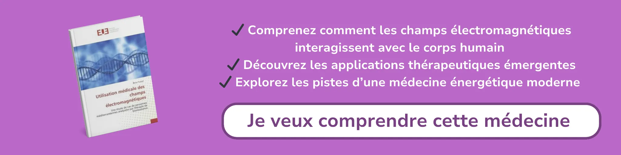 Bannière d'affiliation pour le livre -Une étude de personnes analysées par thérapie de biorésonance