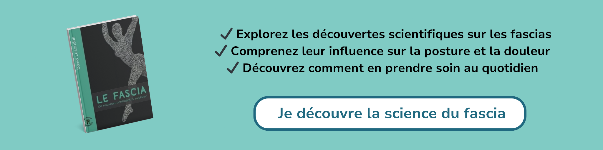 Bannière d'affiliation pour le livre -Le Fascia