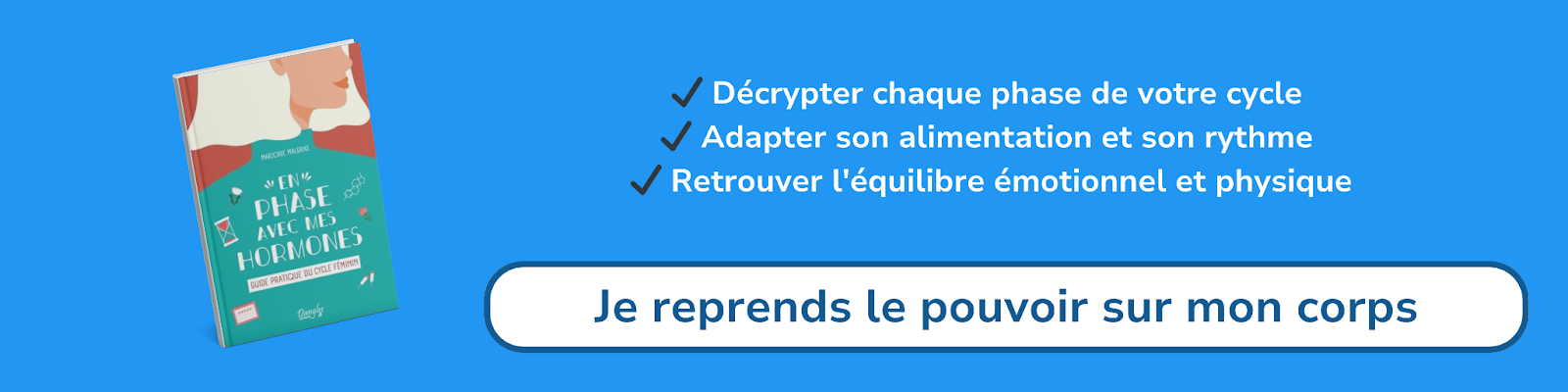 Bannière d'affiliation pour le livre -En phase avec mes hormones