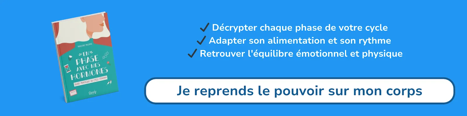 Bannière d'affiliation pour le livre -En phase avec mes hormones