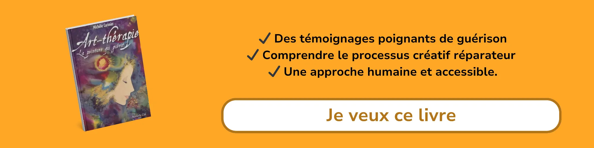 Bannière d'affiliation pour le livre - Art-thérapie, la peinture qui guérit