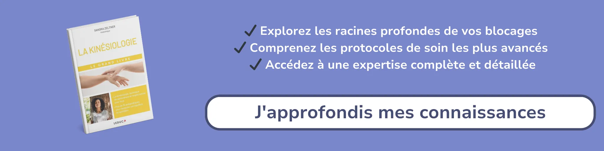 Bannière d'affiliation pour le livre -Kinésiologie le grand livre