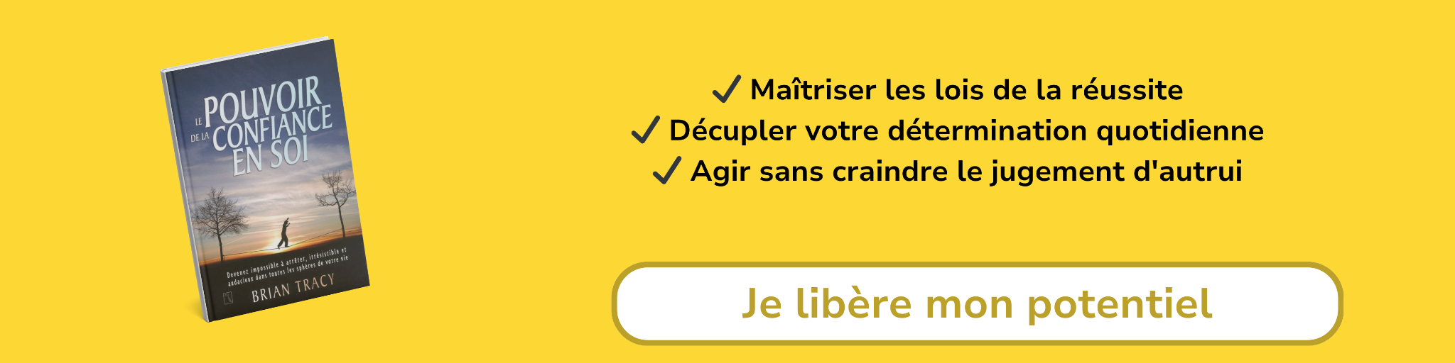 Bannière d'affiliation pour le livre - Le pouvoir de la confiance en soi