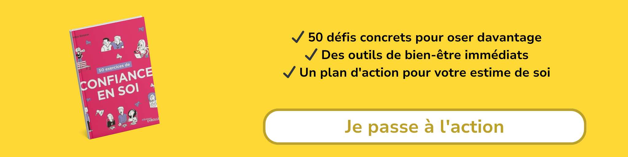 Bannière d'affiliation pour le livre -50 exercices de confiance en soi
