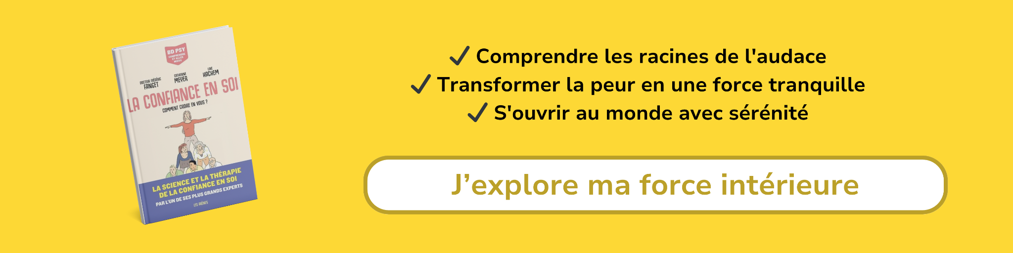 Bannière d'affiliation pour le livre - La confiance en soi