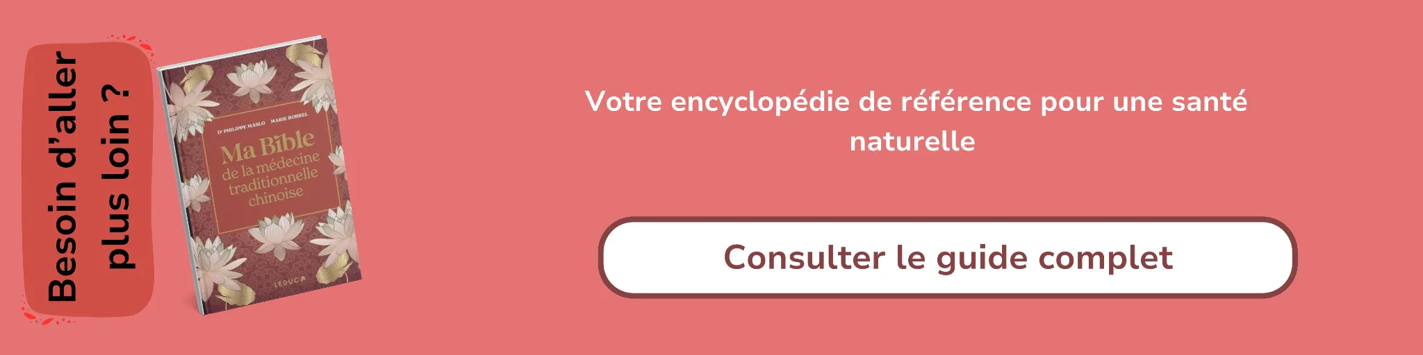 Bannière d'affiliation pour le livre - Ma bible de la médecine traditionnelle chinoise de luxe