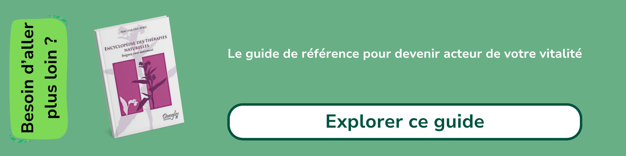 Bannière d'affiliation pour le livre - Encyclopédie des thérapies naturelles