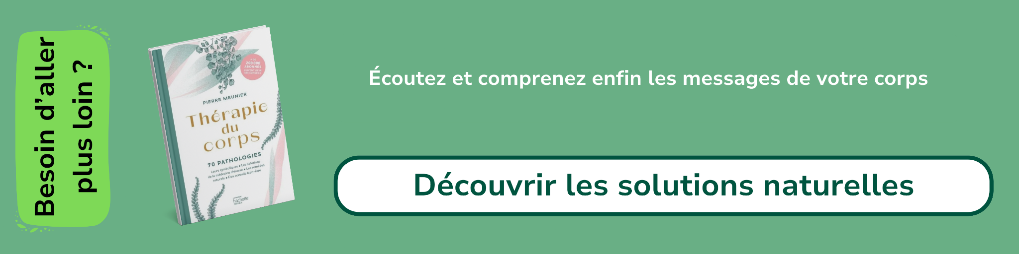 Bannière d'affiliation pour le livre -Thérapie du corps