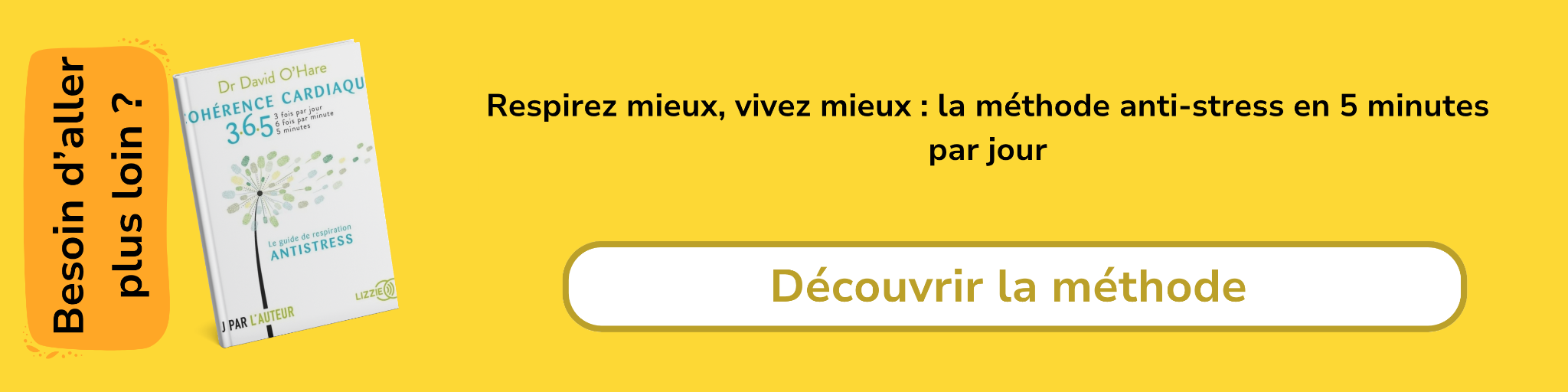 Bannière d'affiliation pour le livre -Cohérence cardiaque 365