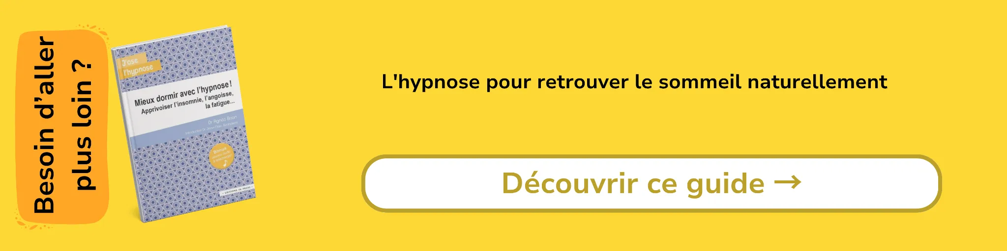 Bannière d'affiliation pour le livre -Mieux dormir avec l'hypnose