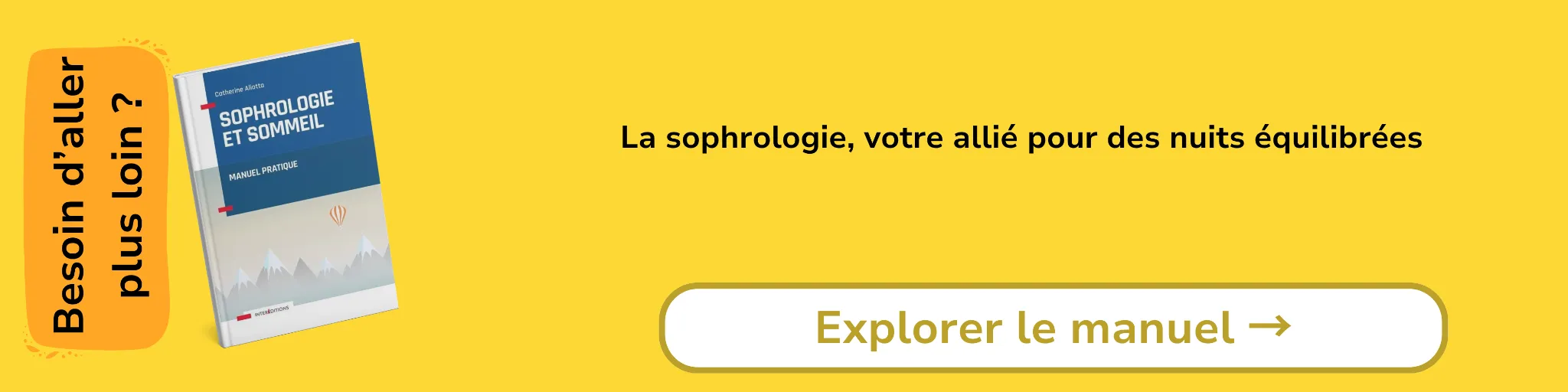 Bannière d'affiliation pour le livre -Sophrologie et sommeil