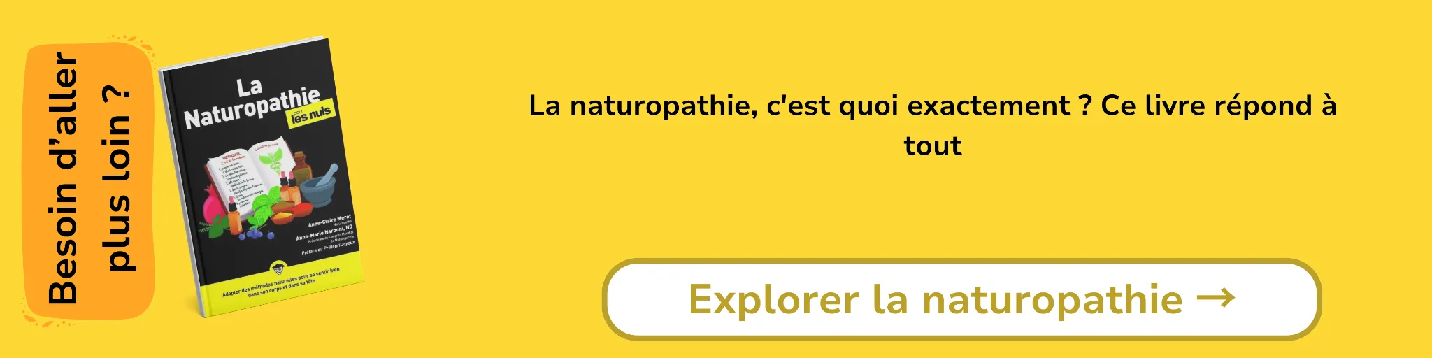 Bannière d'affiliation pour le livre -La Naturopathie pour les Nuls